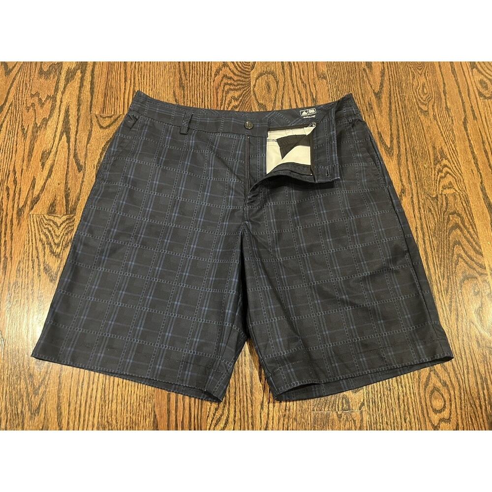 Adidas Mens Plaid Chino Golf Shorts Climate Light Weight Sz. 36